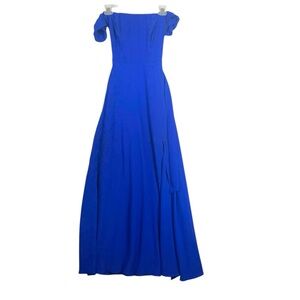 Premier Amour Formal Maxi Dress 2 Blue Classy Elegant Evening Minimal feminine